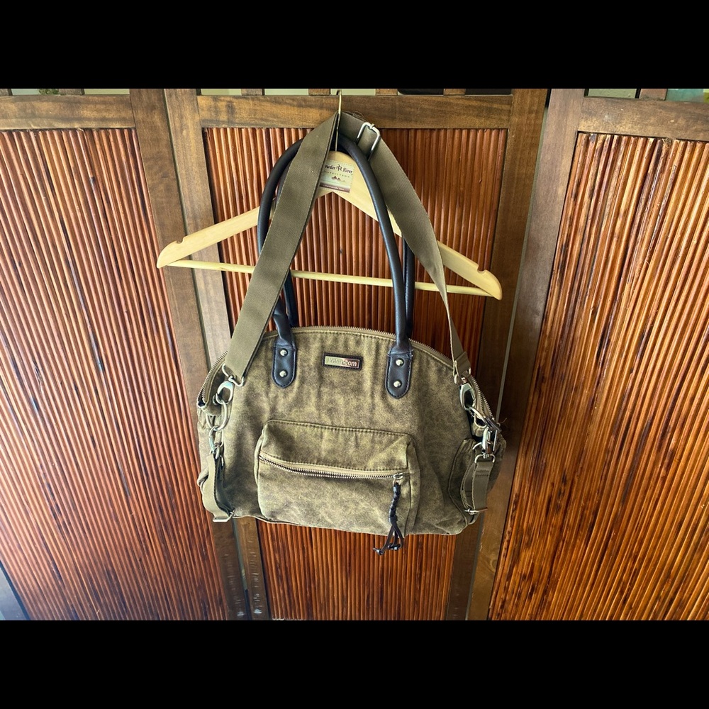 Kalencom diaper bag, brown/gold